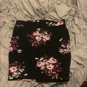 Dark foral skirt